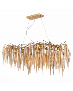 SL1653.203.12 Люстра подвесная ST-Luce Золотистый/Золотистый E14 12*40W SIENA-foto2