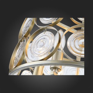 SL1105.202.06 Светильник потолочный ST-Luce Золотистый с патиной/Золотистый, Прозрачный E14 6*60W SERANDA-foto15