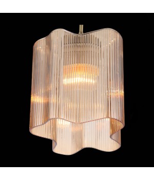 SL117.303.01 Подвес ST-Luce Бронзовый/Янтарный E27 1*60W ONDE-foto2