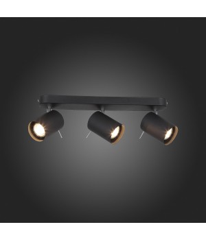 SL597.401.03 Спот ST-Luce Черный, Хром/Черный GU10 LED 3*3W FANALE-foto3