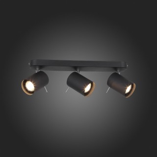 SL597.401.03 Спот ST-Luce Черный, Хром/Черный GU10 LED 3*3W FANALE-foto3