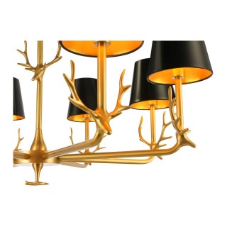 SL1123.203.08 Люстра подвесная ST-Luce Латунь/Черный, Золото E14 8*40W VELOSSA-foto3