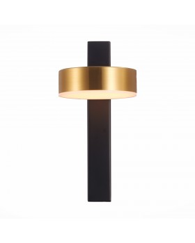 SL6000.301.01 Светильник настенный ST-Luce Черный/Латунь LED 1*7W 3000K PANCES-foto3