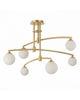 SL1208.302.06 Светильник потолочный ST-Luce Золотистый/Белый G9 6*5W SEMBRARE-foto2