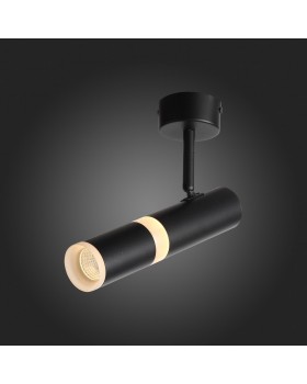 ST106.402.08 Светильник потолочный Черный LED 1*8W 3000K 624Lm Ra>80 D50xH165 170-240V ESCOPIO-foto5