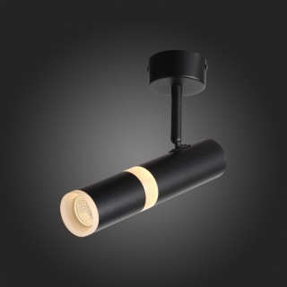 ST106.402.08 Светильник потолочный Черный LED 1*8W 3000K 624Lm Ra>80  D50xH165 170-240V ESCOPIO-foto5