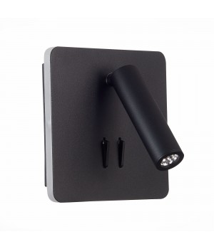 SL1586.431.01 Светильник настенный Черный LED 1*9W 3000K Lm Ra>80 IP20 L-xW140xH140 170-240V BONDI-foto4