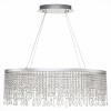 SL6201.103.37 Люстра подвесная ST-Luce Серебристый/Прозрачный LED 1*37W 3000K/4000K/6000K VEGA