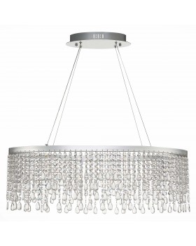 SL6201.103.37 Люстра подвесная ST-Luce Серебристый/Прозрачный LED 1*37W 3000K/4000K/6000K VEGA-foto2