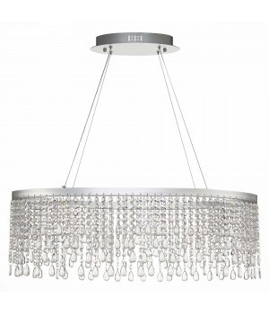 SL6201.103.37 Люстра подвесная ST-Luce Серебристый/Прозрачный LED 1*37W 3000K/4000K/6000K VEGA-foto2