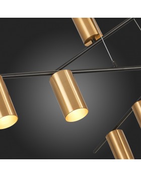 SL1206.402.12 Светильник потолочный ST-Luce Черный/Латунь GU10 12*7W SORMANO-foto12