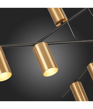 SL1206.402.12 Светильник потолочный ST-Luce Черный/Латунь GU10 12*7W SORMANO-foto12