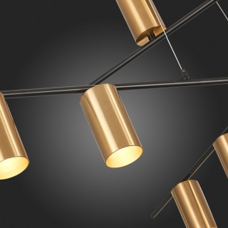 SL1206.402.12 Светильник потолочный ST-Luce Черный/Латунь GU10 12*7W SORMANO-foto12