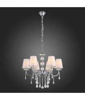 SL176.103.06 Люстра подвесная ST-Luce Хром, Прозрачный/Белый, Хром E14 6*40W AUMENTATO-foto7