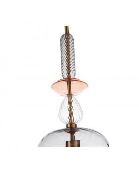 SL1147.403.01 Светильник подвесной ST-Luce Золотистый/Дымчатый E27 1*60W ILLUVIO-foto3