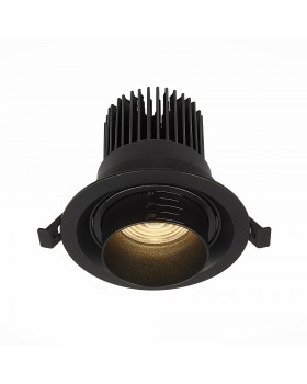 ST701.438.12 Св-к встр. Zoom Черный LED 1*12W 3000K 960Lm Ra90 15°-60° IP20 D115xH95 170-240V ST701-foto2