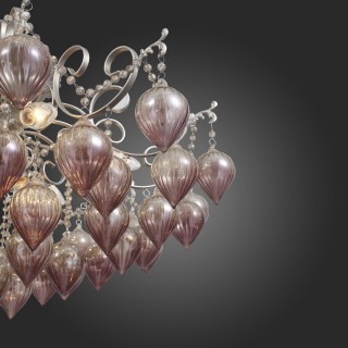 SL659.202.09 Люстра потолочная ST-Luce Шампань/Коньяк E14 9*40W FRUTTI-foto3