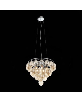 SL432.203.05 Светильник подвесной ST-Luce Хром/Коньячный E27 5*60W SOSPIRO-foto10