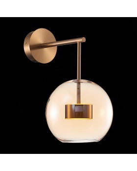 SL1133.301.01 Бра ST-Luce Латунь/Коньячный LED 1*7W 3000K BOPONE-foto3