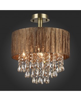 SL893.732.05 Люстра потолочная ST-Luce Античная бронза/Коричневый, Коньячный E14 5*40W LUSSO-foto3