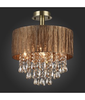 SL893.732.05 Люстра потолочная ST-Luce Античная бронза/Коричневый, Коньячный E14 5*40W LUSSO-foto3