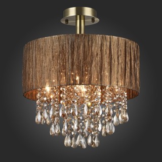 SL893.732.05 Люстра потолочная ST-Luce Античная бронза/Коричневый, Коньячный E14 5*40W LUSSO-foto3