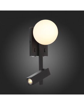 SL1581.401.02 Светильник настенный ST-Luce Черный/Белый LED 2*1+4W 3200K BOTELLI-foto5