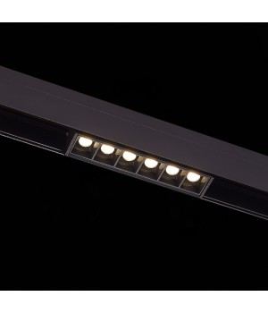 ST361.436.06 Магнитный трековый светильник Черный LED 1*6W 3000K 532Lm Ra>80 36° IP20 L115xW22xH44 48V SEIDE-foto4