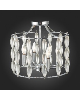 SL1140.102.06 Светильник потолочный ST-Luce Хром, Прозрачный/Прозрачный,Хром E14 6*40W SOGARTE-foto3