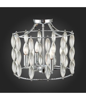 SL1140.102.06 Светильник потолочный ST-Luce Хром, Прозрачный/Прозрачный,Хром E14 6*40W SOGARTE-foto3