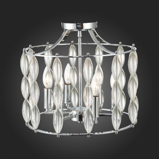 SL1140.102.06 Светильник потолочный ST-Luce Хром, Прозрачный/Прозрачный,Хром E14 6*40W SOGARTE-foto3