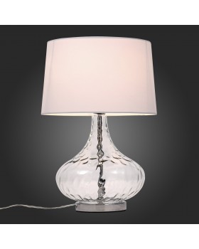 SL973.104.01 Прикроватная лампа ST-Luce Хром, Прозрачный/Белый E27 1*60W (из 2-х коробок) AMPOLLA-foto7