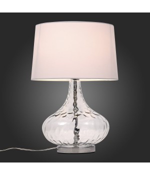 SL973.104.01 Прикроватная лампа ST-Luce Хром, Прозрачный/Белый E27 1*60W (из 2-х коробок) AMPOLLA-foto7