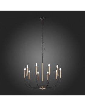 SLD008.423.10 Люстра подвесная ST-Luce Латунь, Черный E14 10*40W LAMDARIO-foto5