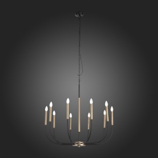 SLD008.423.10 Люстра подвесная ST-Luce Латунь, Черный E14 10*40W LAMDARIO-foto5