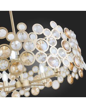 SL1172.203.05 Светильник подвесной ST-Luce Золотистый/Золотистый, Прозрачный E14 5*60W NAMIO-foto3