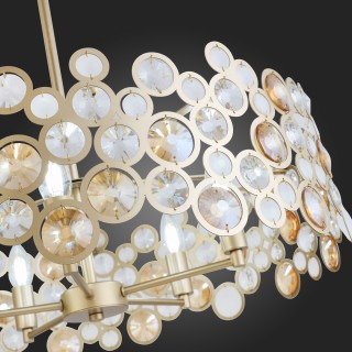 SL1172.203.05 Светильник подвесной ST-Luce Золотистый/Золотистый, Прозрачный E14 5*60W NAMIO-foto3