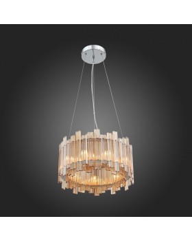 SL400.103.09 Люстра подвесная ST-Luce Хром/Янтарный G9 9*5W VERSITA-foto4