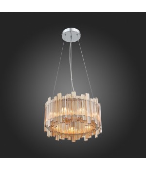 SL400.103.09 Люстра подвесная ST-Luce Хром/Янтарный G9 9*5W VERSITA-foto4