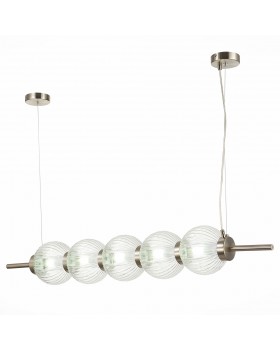 SL1155.103.05 Светильник подвесной ST-Luce Никель/Прозрачный E14 5*40W MARENA-foto3