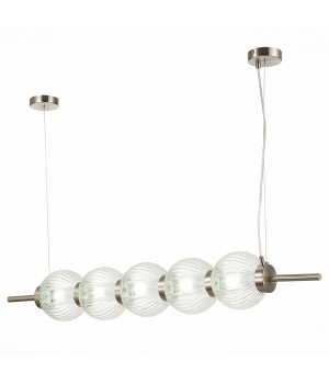 SL1155.103.05 Светильник подвесной ST-Luce Никель/Прозрачный E14 5*40W MARENA-foto3