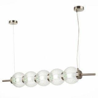 SL1155.103.05 Светильник подвесной ST-Luce Никель/Прозрачный E14 5*40W MARENA-foto3