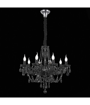 SL642.403.08 Люстра подвесная ST-Luce Черный, Хром/Черный E14 8*40W ODILIA-foto4