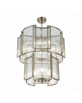 SL1234.103.08 Люстра подвесная ST-Luce Никель/Прозрачный, Никель E14 8*60W Cosenza-foto3