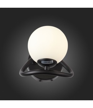 SL1502.401.01 Светильник настенный ST-Luce Черный/Белый G9 1*5W LEGATEZZA-foto3