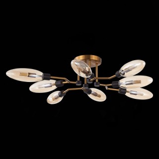 SL1174.302.08 Люстра потолочная ST-Luce Латунь/Коньячный G9 8*5W DESIMA-foto8