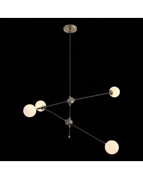 SL429.403.04 Светильник подвесной ST-Luce Черный, Золото/Белый G9 4*5W BASTONCINO-foto3