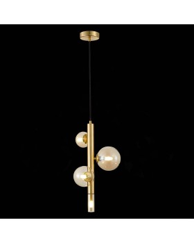 SL1509.203.04 Светильник подвесной ST-Luce Золотистый/Коньячный G9 4*5W CIELO-foto4