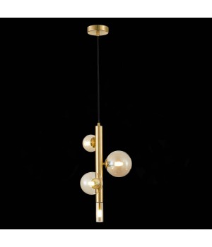 SL1509.203.04 Светильник подвесной ST-Luce Золотистый/Коньячный G9 4*5W CIELO-foto4