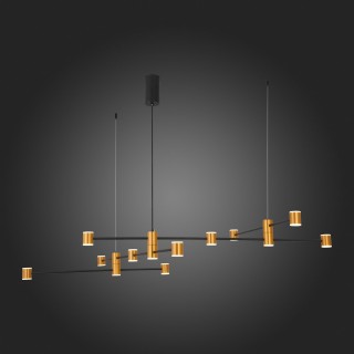 SL1596.423.22 Светильник подвесной ST-Luce Золотистый, Черный/Белый LED 22*3W 3000K ANICHITA-foto4